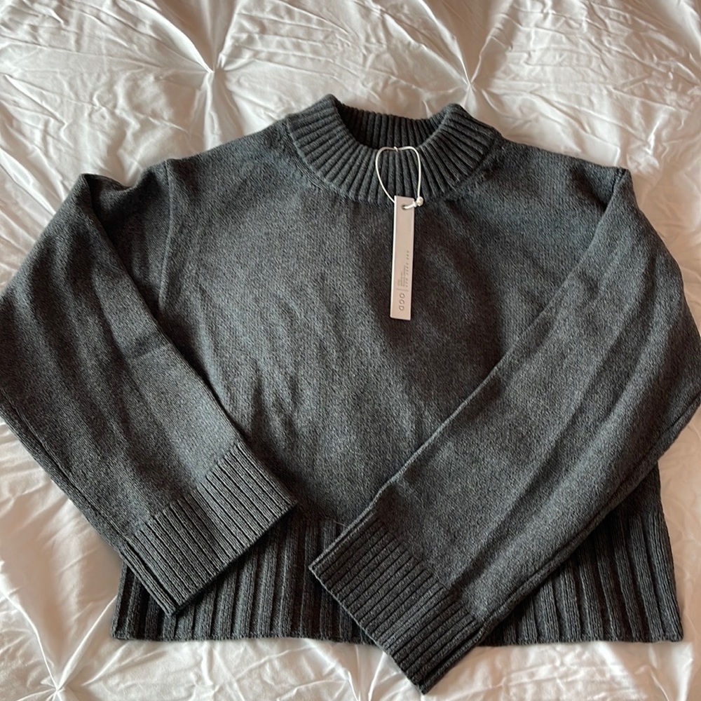 REVOLVE- One Grey Day Knit Sweater